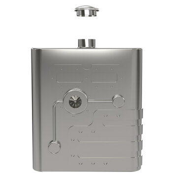 Polished Stainless Steel Hip Flask