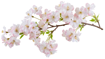 Fototapete Blüte Pink and white cherry blossom flowers on branch  © Elvin