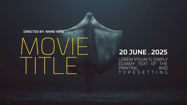 Beyond the Void &ndash; Dark Cinematic Movie Title Animation with Minimal Modern Typography for Science Fiction Films, Psychological Thrillers and Atmospheric Trailer Openers