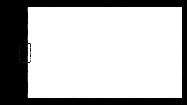 Vintage super 8 mm negative border on black background for creative projects, graphic design, photography, banners, overlays, and framing visuals elegantly.