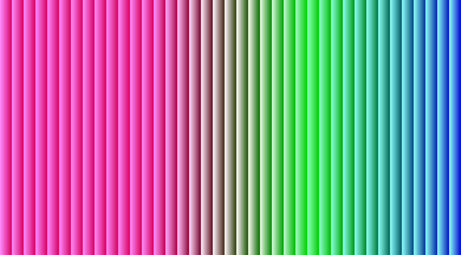 Vertical gradient background, with parallel stripes, transitioning from magenta, and pink to, green, teal, and, blue colors