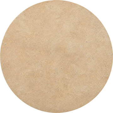 Round ceramic pizza stone for baking isolated on transparent background