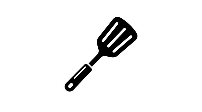 Black Spatula Kitchen Cooking Tool.