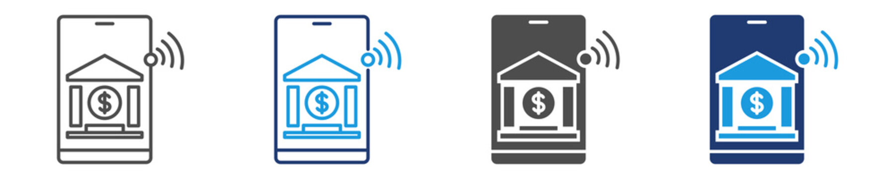 online banking multi purpose icon set
