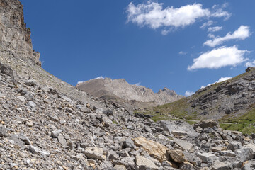 Fototapeta premium Ubaye valley, Chambeyron Massif, Cottian Alps, France French Alps