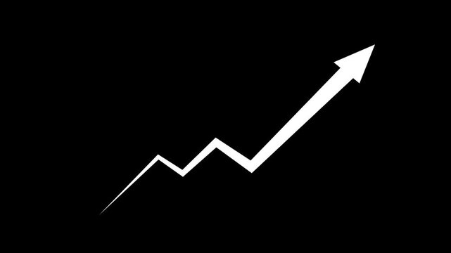 Modern minimal upward arrow icon representing growth, progress, success, increase, business trends, analytics, performance improvement and direction. Ideal for websites, mobile apps, 