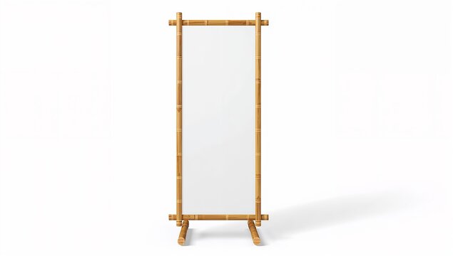 Tall Wooden Frame Stand with Whiteboard Panel for Displays and Presentations