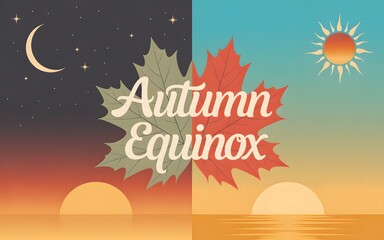 Autumn Equinox Symbolizing Day and Night Transition fall season
