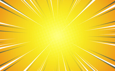Fototapeta premium Retro sunburst ray in vintage style. Abstract comic book background. Vector illustration