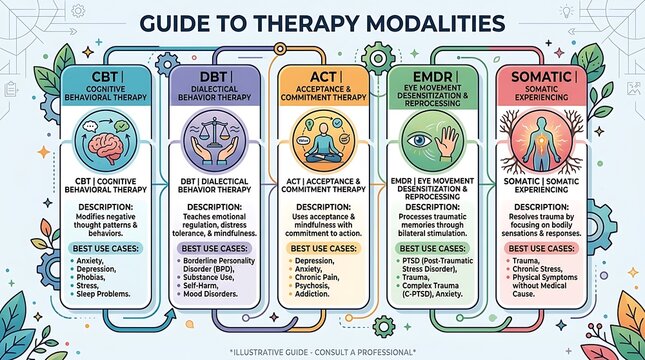 Guide to psychotherapy modalities for mental health and wellness