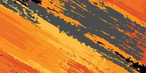 Sublimation jersey design vector brush modern grunge camouflage background paint splash splashes bold stripes brush orange stripes abstract. eps 10 © AINUNNAJIB