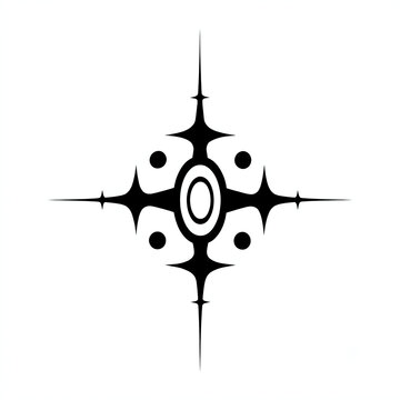 Abstract Blackwork Tattoo Design