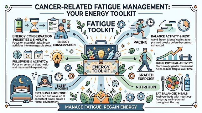 Strategies for managing cancer related fatigue and energy conservation