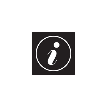 information icon. simple info button icons, filled and Glyph style, help and guidance symbol. vector illustration. eps10