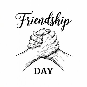 Friendship Day Handshake Illustration