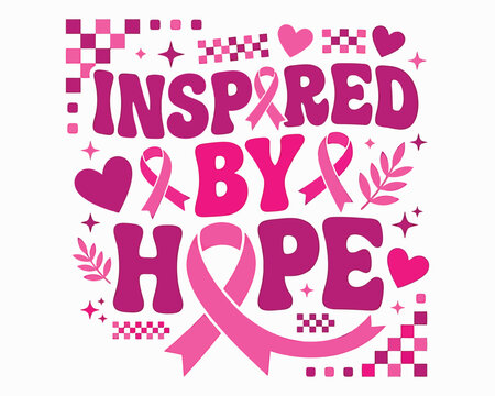 Inspiring pink ribbon design for breast cancer awareness halloween october support graphics