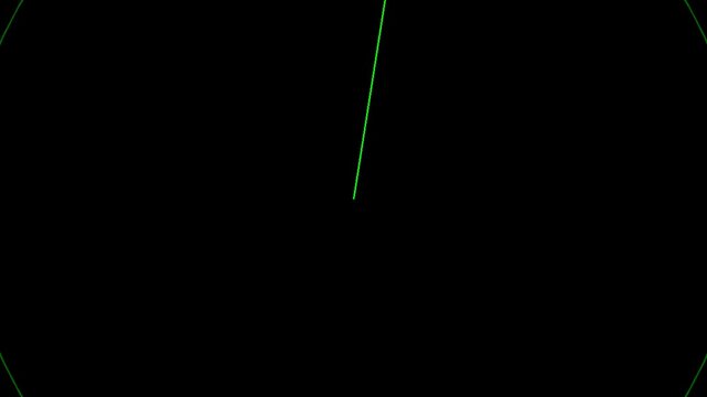 Abstract green lines forming geometric shapes on a black background, representing data or technology.