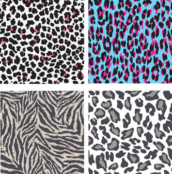 set of vector seamless patterns