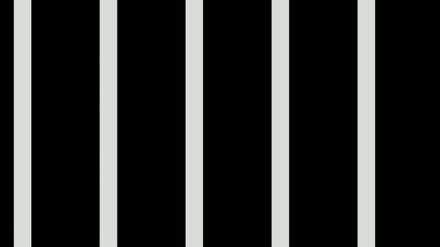 Abstract background of black and white vertical stripes creating a sense of depth and pattern.