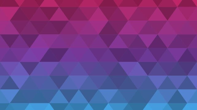 Abstract magenta and blue geometric triangle pattern with subtle color transitions for modern digital design background