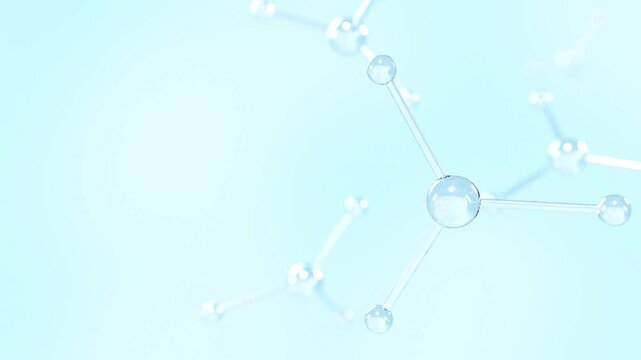 Glass serum care ceramide molecule cosmetic moisturizing ingredient bg able to loop endless 4k
