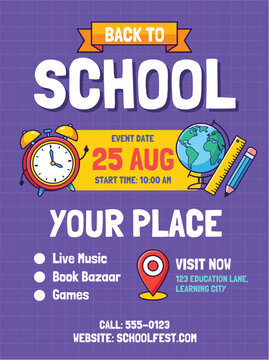Back to School Flyer Template