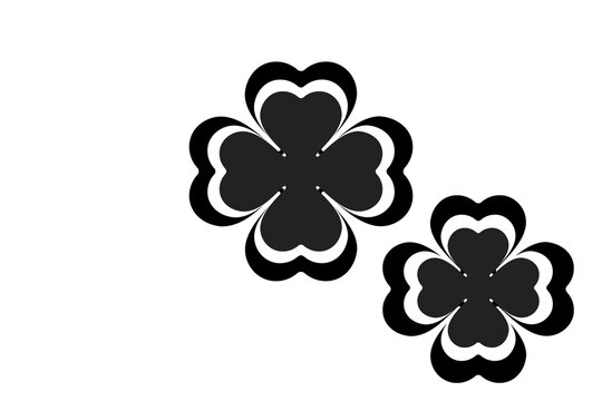 four leaf clover isolated