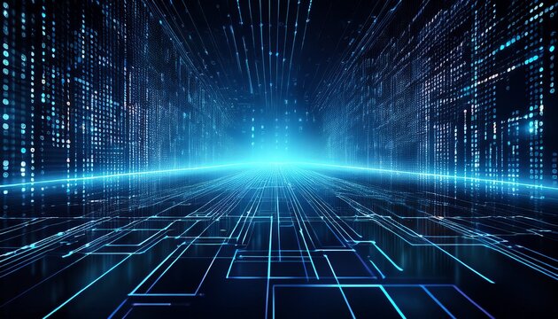 abstract binary background for hackathon technology concept digital innovation coding design