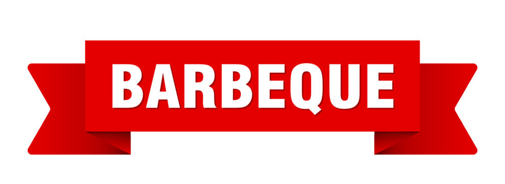 barbeque ribbon isolated on transparent background. barbeque ribbon