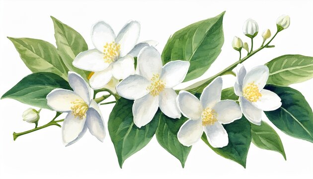 Jasmine Flowers Isolated White Images – Browse 67,918 Stock Photos