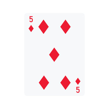 Vector illustration of a Diamonds suit card set: Jack, Queen, King, Ace, card back with ornate. Elegant and classic playing cards with decorative pattern for poker, casino, and entertainment projects.