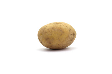Fototapeta premium Potatoes on a white background. For cooking.