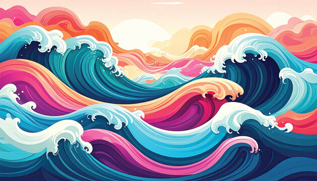 Waves Ocean Water Sea Surf.