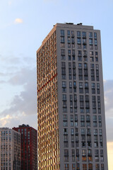 Fototapeta premium skyscrapers in the city of Kyiv Ukraine, beautiful new buildings in the city