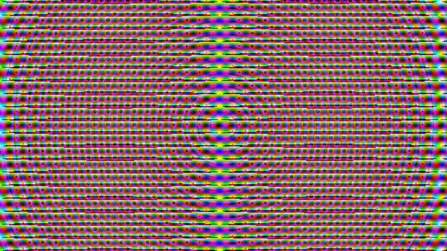 Abstract background pattern with red, blue, and yellow geometric shapes and lines creating a textured visual effect.