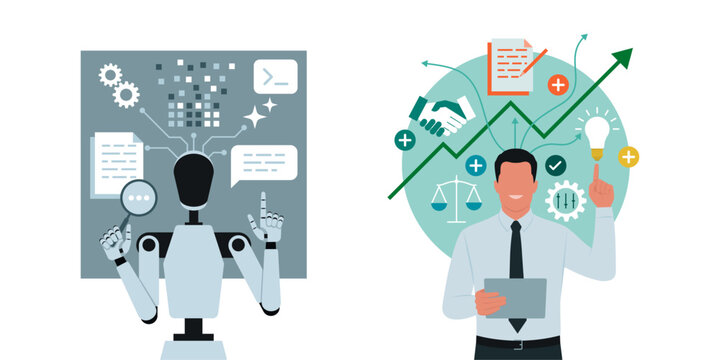 AI versus Human thought and performance