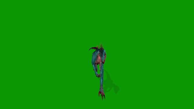 Cute Mini Raptor Attack Scene Front Side.mp4
