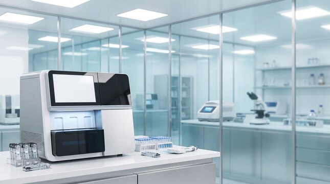 Advanced DNA Sequencing Machine in Modern Genomics Research Laboratory