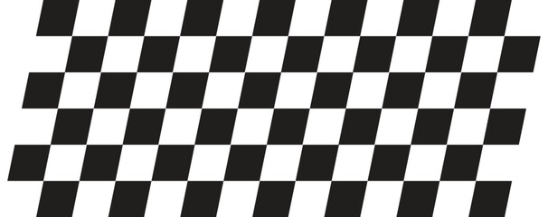 Obraz premium Black and white checkboard pattern design