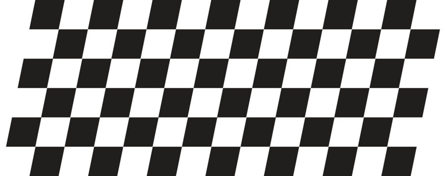 Black and white checkboard pattern design