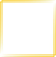 Fototapeta premium Minimalist geometric yellow border design