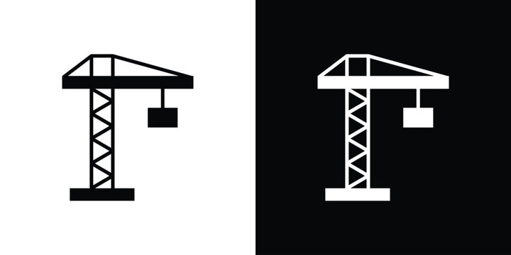 Construction crane icon