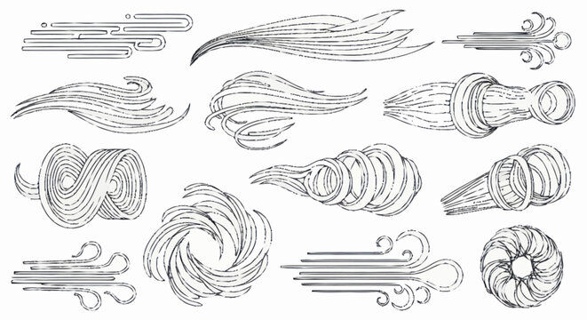Elegant collection of decorative swirls and scrolls design.