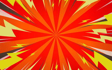 Fototapeta premium halftone comic cartoon background vector illustration.