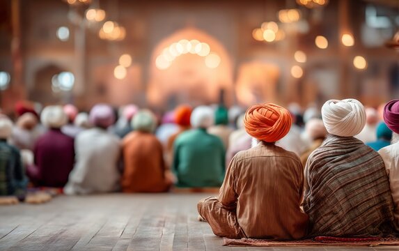 Community Gathering at Gurdwara for Langar Service and Volunteer Efforts