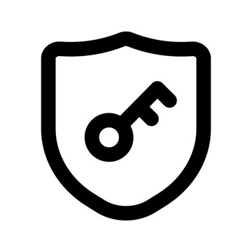 password manager line icon