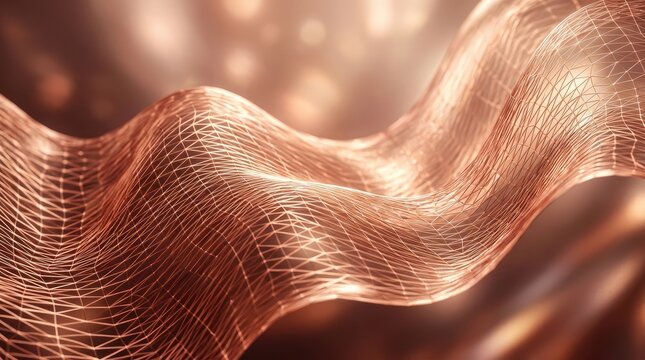 Close-up of golden feather texture and pattern