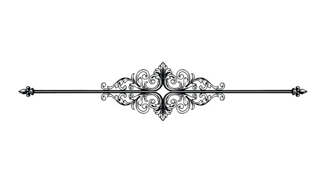 set of ornate wrought iron