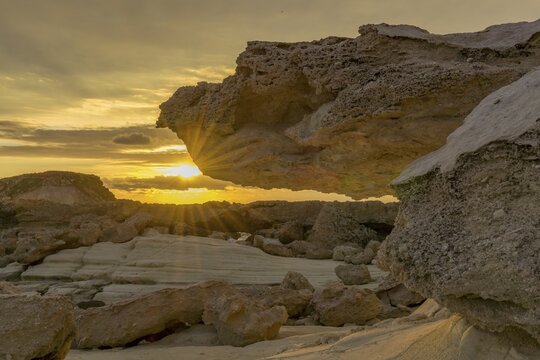 Rocky coast near Agios Georgios, Paphos, Republic of Cyprus, Cyprus