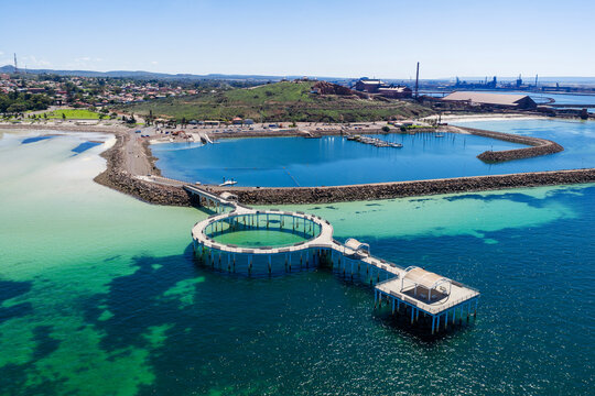 Jetty on the Whyalla foreshore. South Australia.